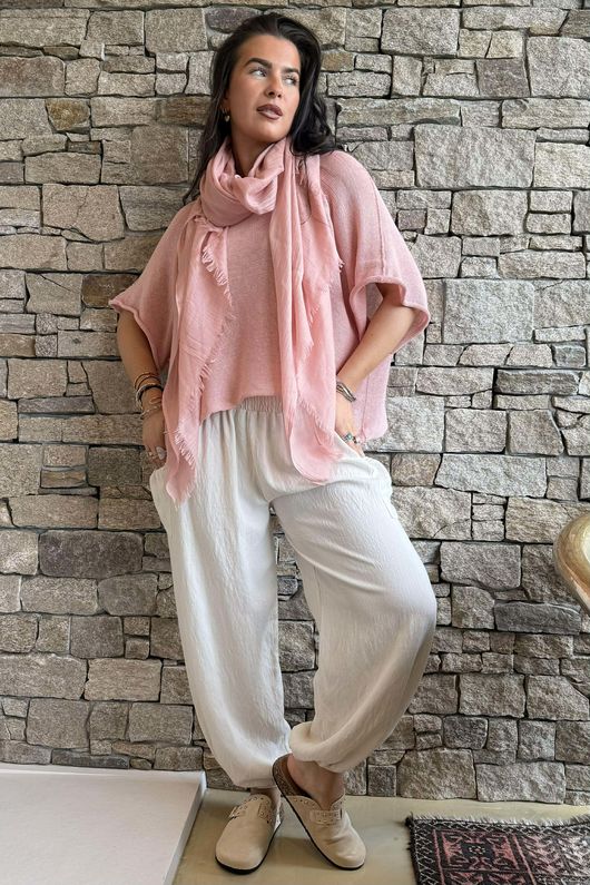 Conrad Box Cotton Knit Rose 